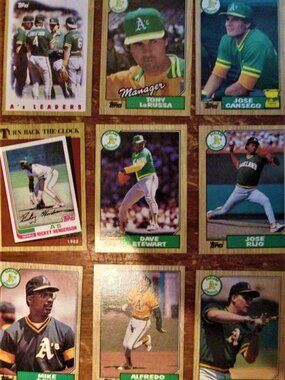 1987 Topps Oakland Athletics Team Set
